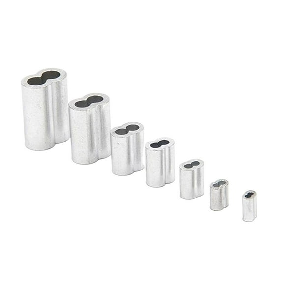 Aluminum Sleeve Wire Crimp Sleeve Wire Ferrules Cord Lock Aluminum Cable Stopper