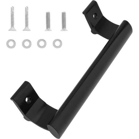 Aluminum Sliding Glass Door Handle, Sliding Patio Door Handles Fits 6-5/8 in Mounting Holes for Old or Damaged Door Handle Pull Black