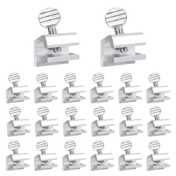 Aluminum Sliding Window Locks 20 Pack Adjustable Security Hardware for Vertical & Horizontal Sash