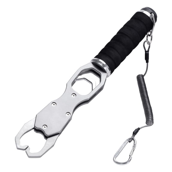 Aluminum Slip Resistant Handle Fish Grippers Grabber and Scale for Professional Large Catching Management