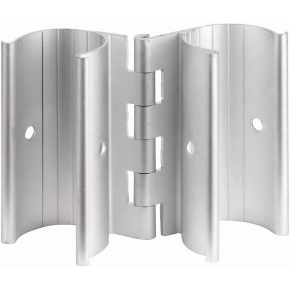 Aluminum Snap-On Hinge for PVC Doors Vents or Gates (1 Inch)