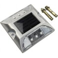 Aluminum Solar 6LED Deck Dock Lights Step Road Path Lamp Waterproof