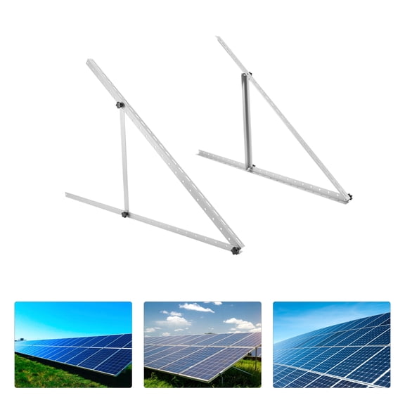 Aluminum Solar Panel Mounting Brackets, Adjustable 0-90 Angle, Corrosion-Resistant, Easy to Install, Perfect for Optimal Energy Efficiency