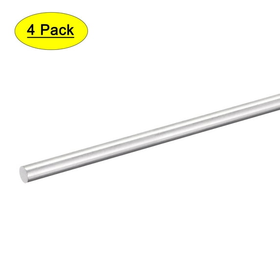 Aluminum Solid Round Rod 5mm Diameter 300mmLength Lathe Bar Stock 4pack