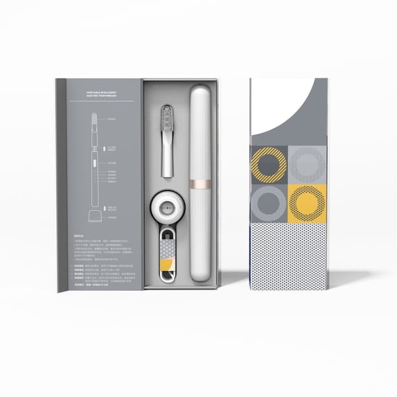 Aluminum Sonic Toothbrush 3 Modes 32000 Vibration Magnetic Charging Travel