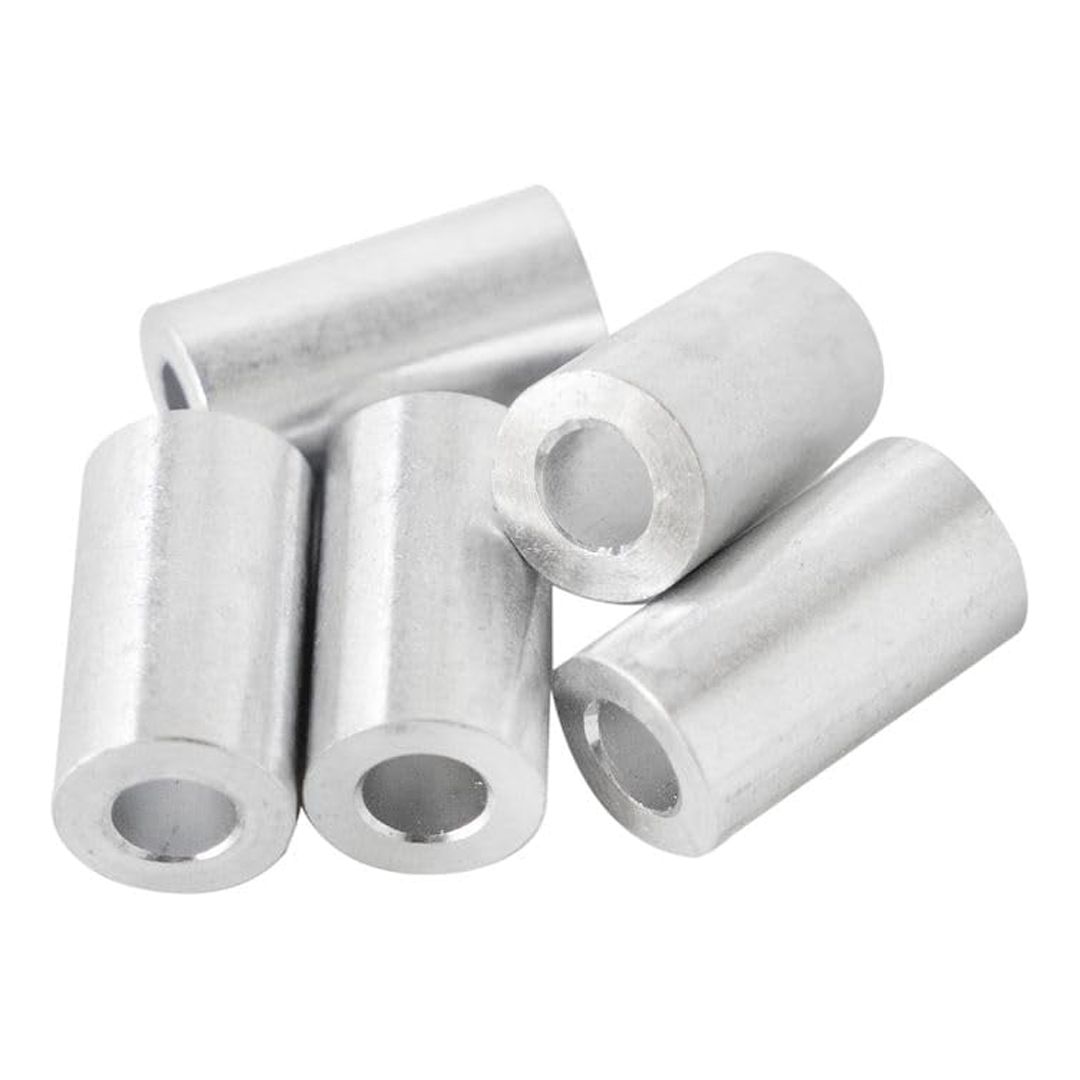 Aluminum Spacer 3/8" OD X 3/16" ID, Round Spacer, Unthreaded Standoff