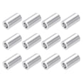 thumbnail image 1 of Aluminum Spacer Round Column 1/6 " OD x 1/9 " ID x 0.31 " Length Washer Bushing Unthreaded Spacer Plain Finish 12 Pack, 1 of 6