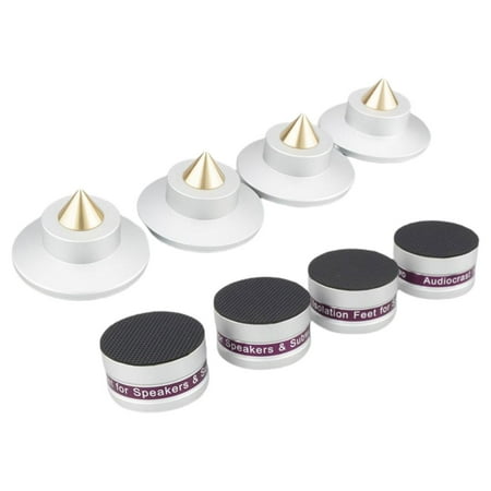 Aluminum Speaker s Stand, Audio Shock Base Feet Pad Vibration Absorber, Player Amp DAC - 4pcs