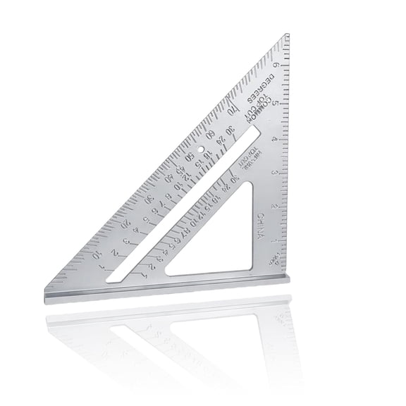 Aluminum Speed Square,Combination Square Framing Square Set Square Carpenters Square for Precision Measurements, Metal Set Square for Woodworking, Roofing, and Layout Marking