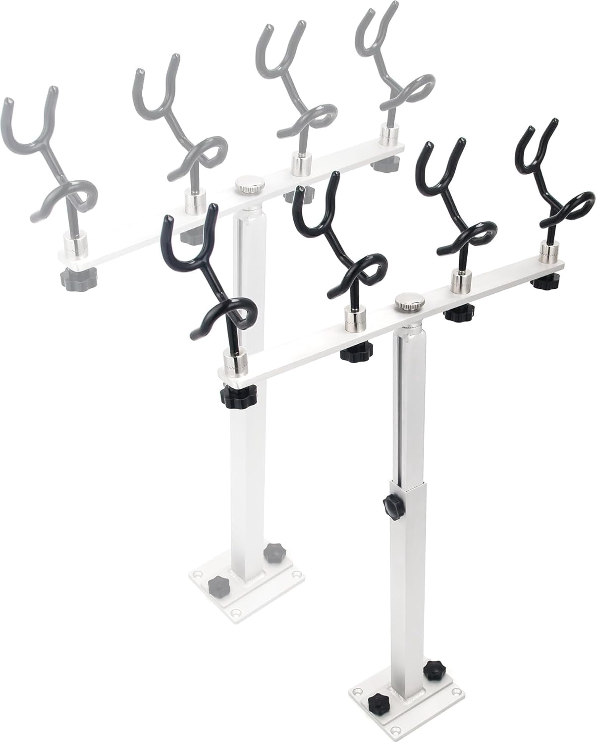 Spider Rig Rod Rack Aluminum Spider Rigging Rod Holder for Boat - 4 Pole Crappie Fishing ...