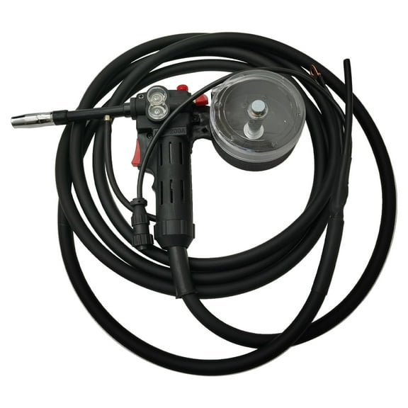 Aluminum Spool Gun Fit Miller Matic 210 Spoolmate 3035 Welder with 16.4ft Cable Lead 20pcs Conductive Nozzles DC24V