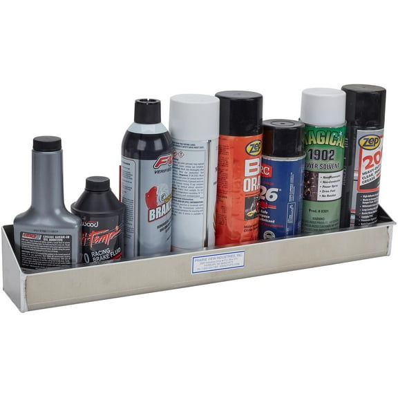 Aluminum Spray Can Shelf | Multi Use Storage Bin Holder Organizer 10 7/8"