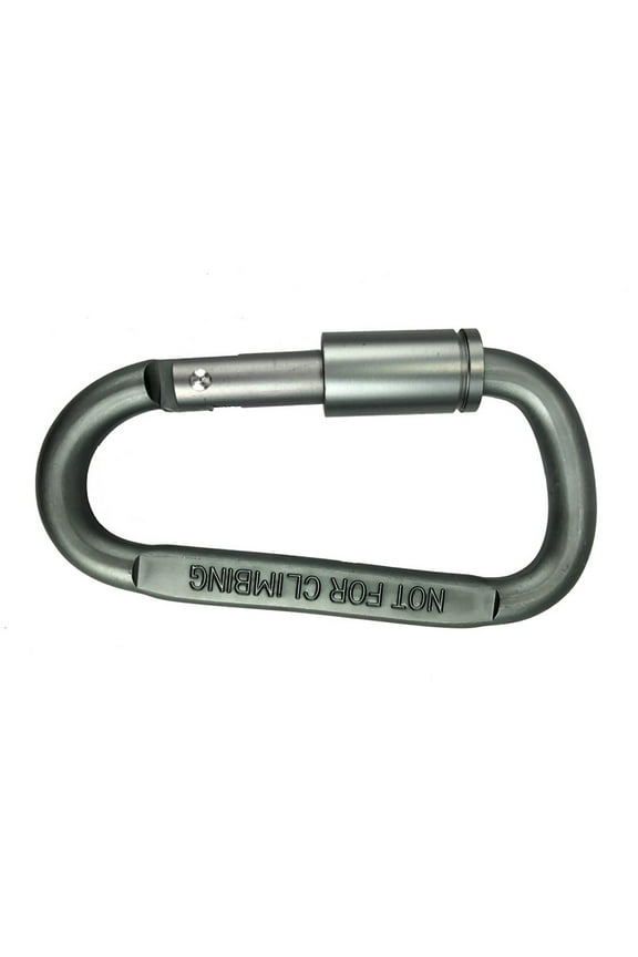 Aluminum Spring Loaded D Ring Carabiner Screw Lock Key Chain Belt Clip Snap Hook