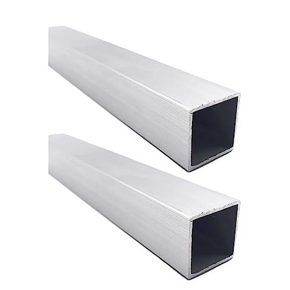 Aluminum Square Tubing 2Pcs 76mm x 76mm x 1020mm Long Wall Thickness 1 ...
