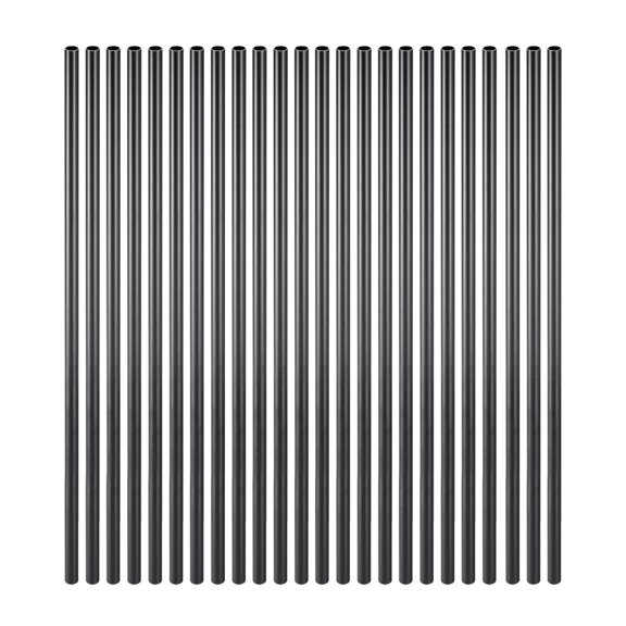 Aluminum Stair Balusters 101 Pack, 32 Inch Black Metal Railing Spindles, 3/4 Inch Round Hollow Deck Railing Kit with Caps & Screws for Staircase, Porch, Patio