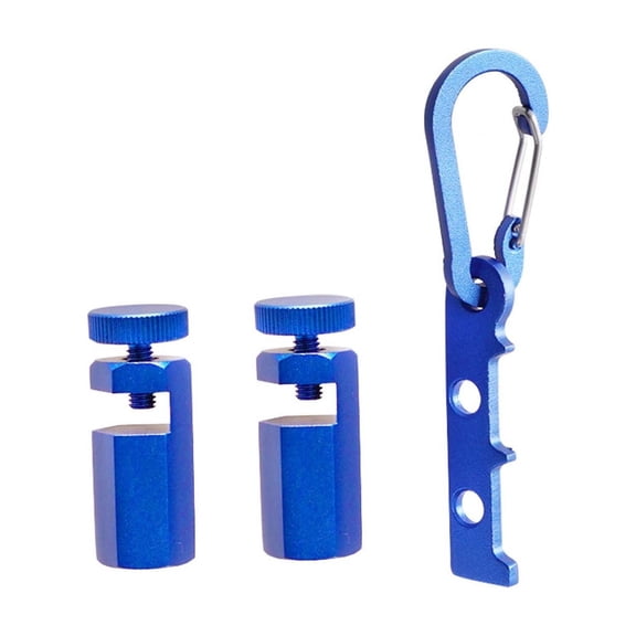 Aluminum Stair Gauge And Framing Clamp For Precision Marking, Lightweight Durable, Secure Locking Knobs, Layout Tool For Stair Stringers Carpentry, Carabiner Clip Included, Portable Attachment