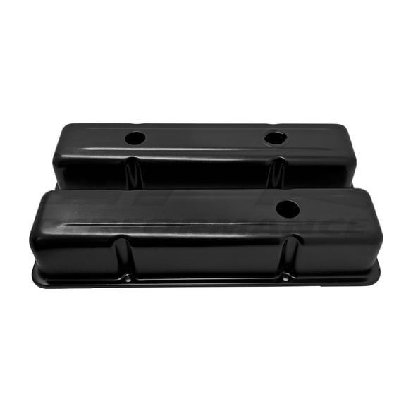 Aluminum Stamped OE Style Tall Valve Covers Fits Chevy SB 283 400 Anodized Black