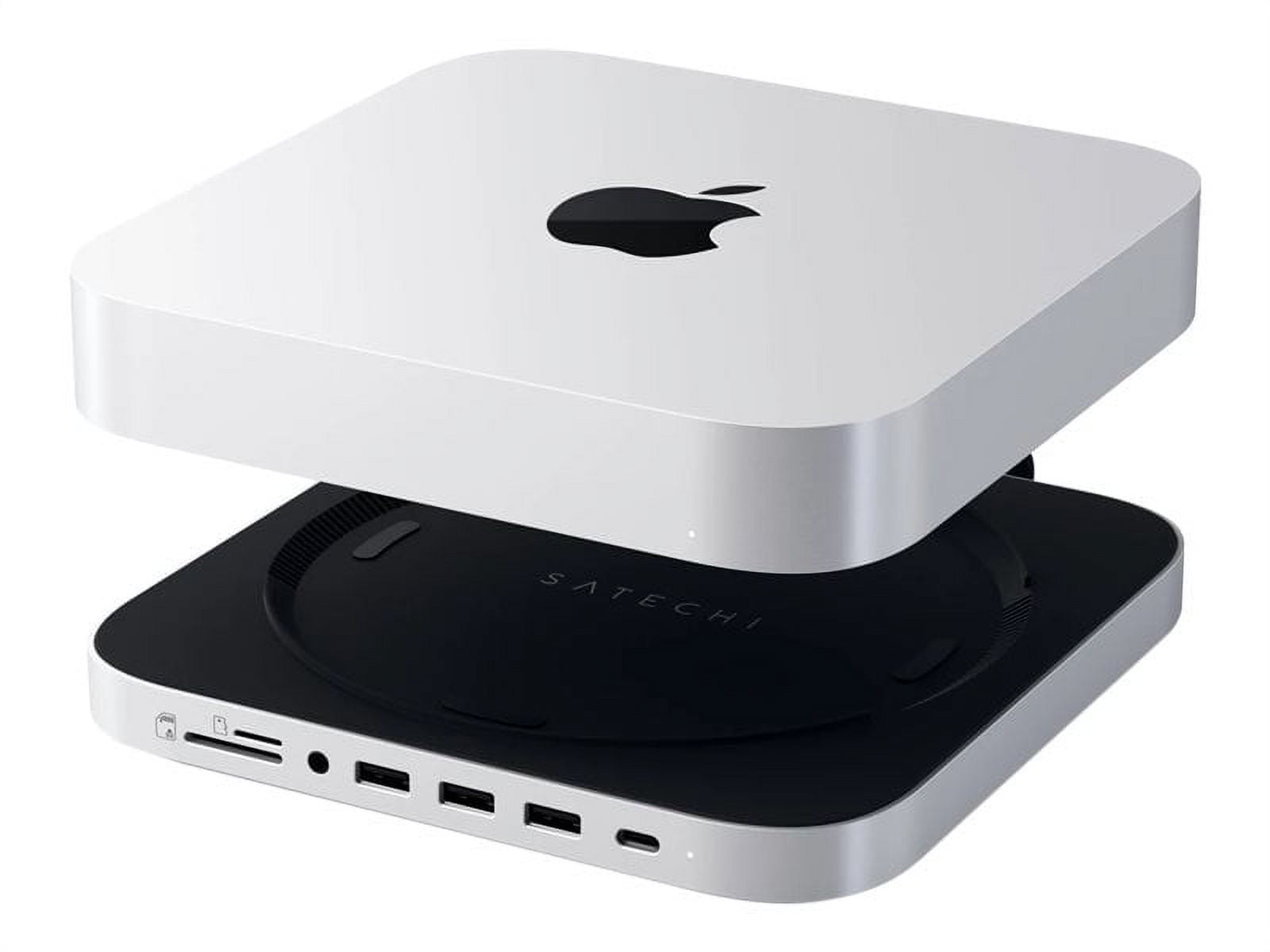  uni Mac Mini Dock, 5-in-1 Hub Stand 10Gbps Super Fast SSD  Enclosure[Aluminum Vertical], USB 3.2 USB-C & USB-A, Micro SD & SD Card  Reader Compatible with M.2 NVMe/SATA(Not Included) : Electronics