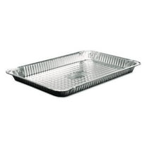Aluminum Steam Table Pans, Full-Size Shallow, 1.63" Deep, 12.19 x 20.75, 50/Carton | Bundle of 2