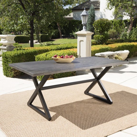 Aluminum Steel Frame Table, Light Assembly / Patio Backyard Picnics