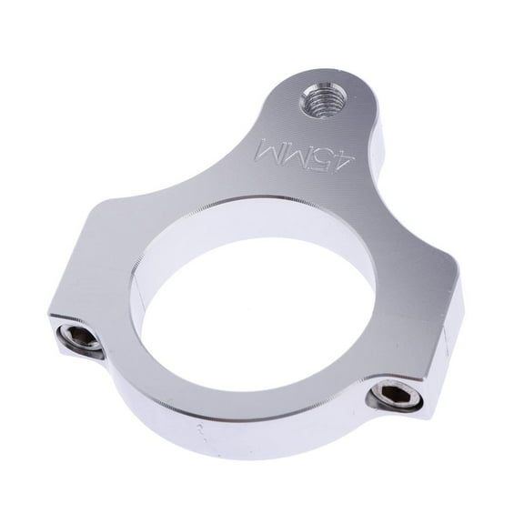 Aluminum Steering Damper Fork Mounting Clamp Bracket Foot Fixer for Motorcycle Bike Modification - 32/38/41/45/53/56mm - 45mm