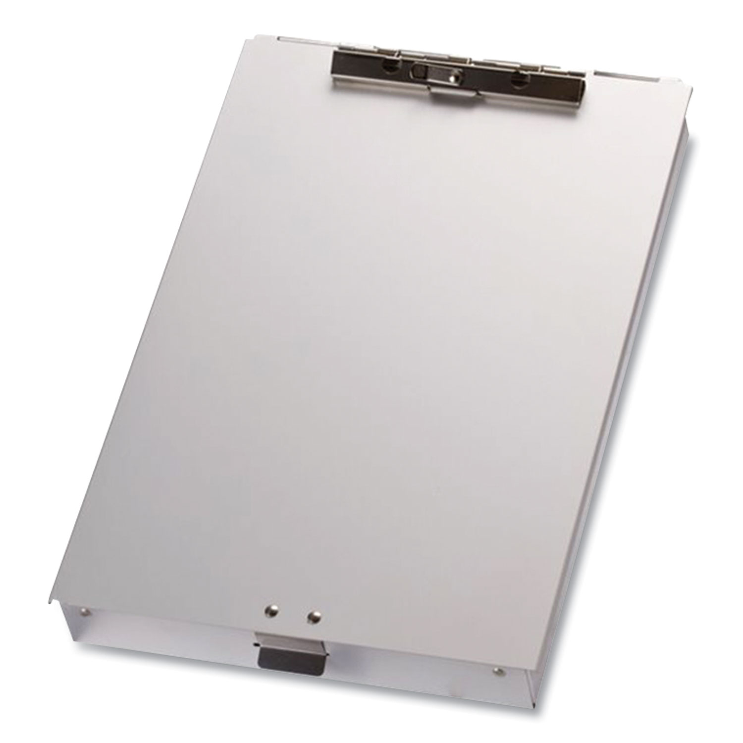 Aluminum Storage Clipboard, Holds 8.5 x 12 Sheets, Silver | Bundle of 2 Each