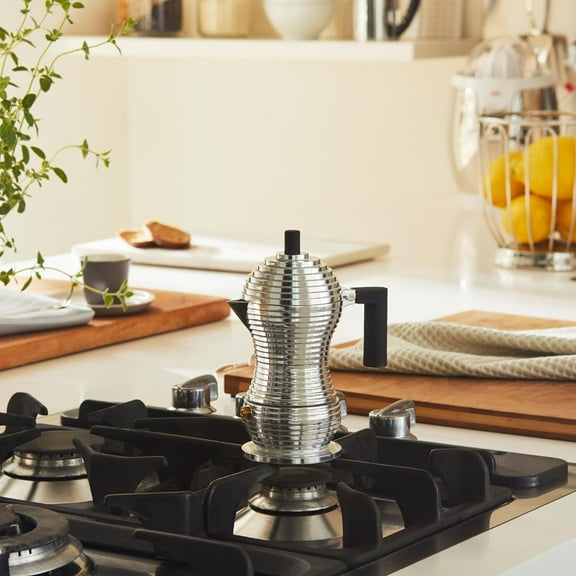 Aluminum Stove Top Espresso Maker with Anti-Drip Spout for Perfect Coffee