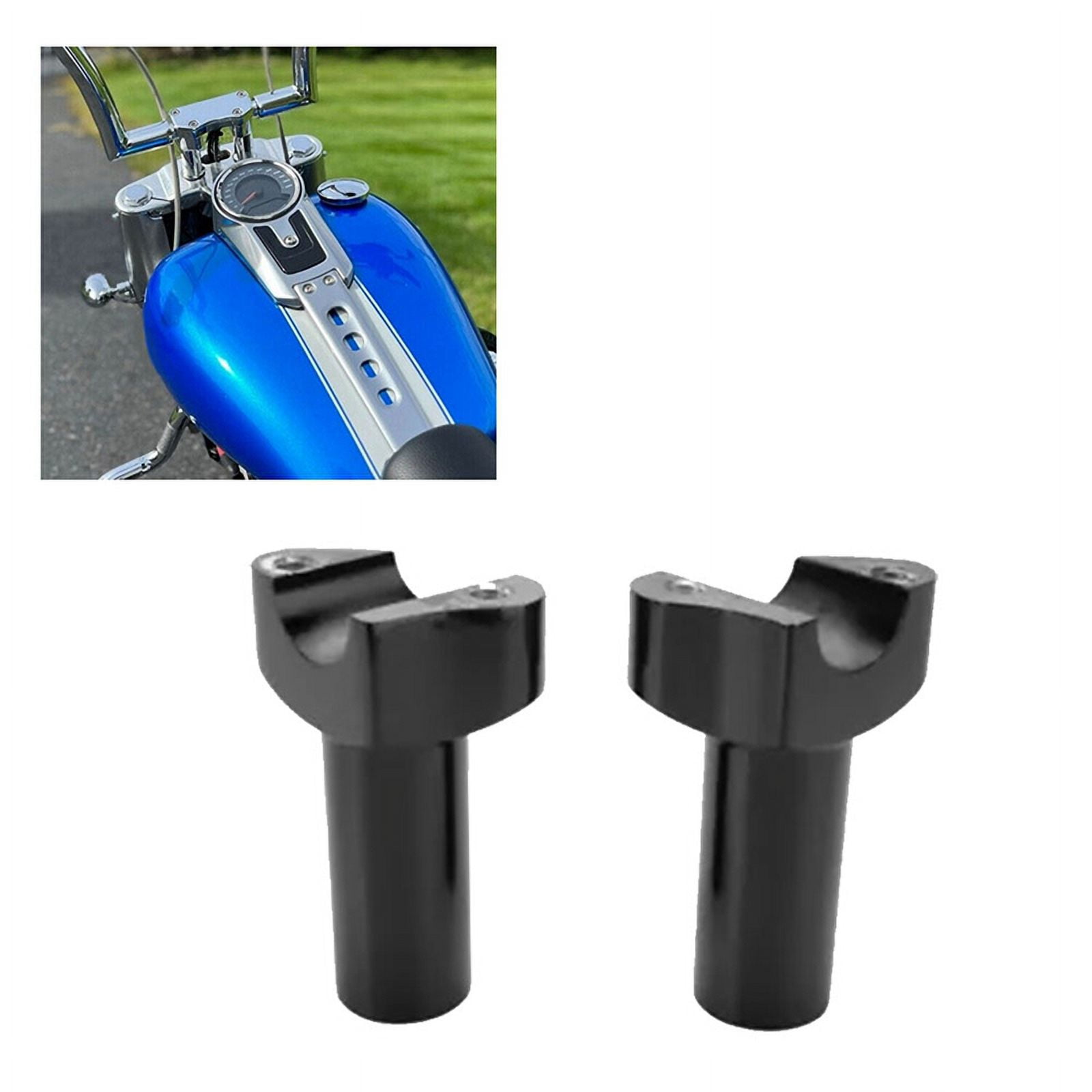 Aluminum Straight Handlebar Risers for Softail Street Bob Sportster, 3 ...