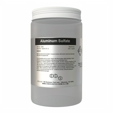 Aluminum Sulfate - High Purity | Industrial-Grade, Multi-Purpose Water Treatment and Gardening Solution - 1000 Grams