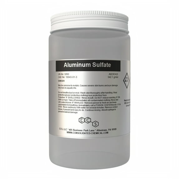 Aluminum Sulfate - High Purity | Industrial-Grade, Multi-Purpose Water Treatment and Gardening Solution - 500 Grams