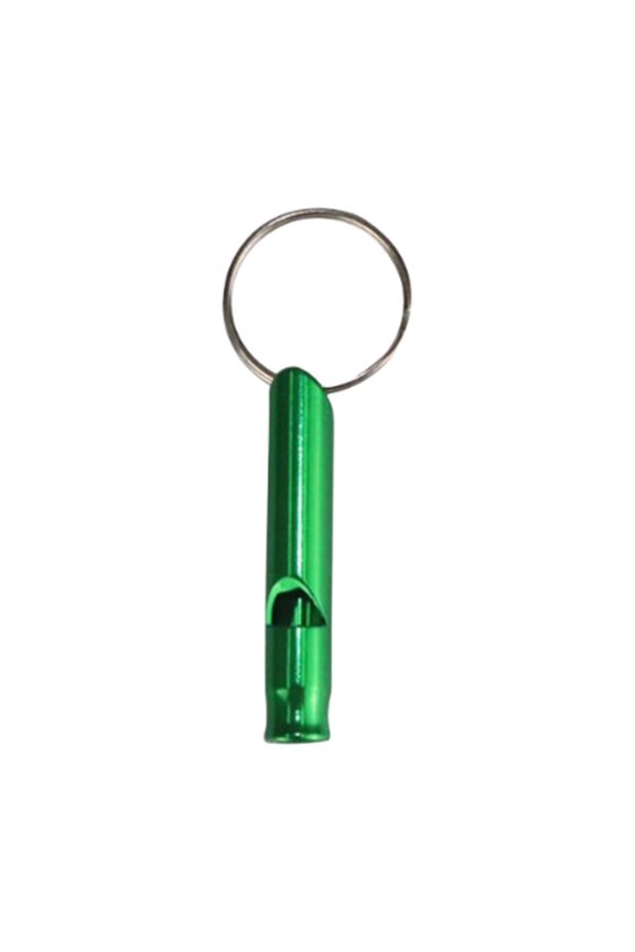 Aluminum Survival Whistle Emergency Fire Rescue Loud Signal Lightweight Portable Sports Outdoor Hiking Camping Keychain Gear Durable Clear Sound Easy Carry