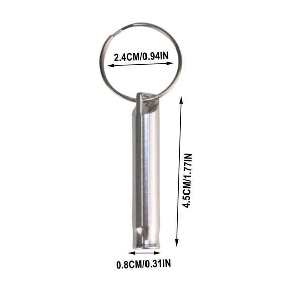 Aluminum Survival Whistle for Emergency Situations - Lightweight, Loud Sound, Compact & Portable for Outdoor Adventures, Sports, and Dog Training
