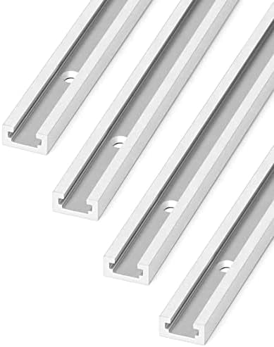 Aluminum T Track, 4 Pack 48 Inch Universal Double Cut Profile T Track ...