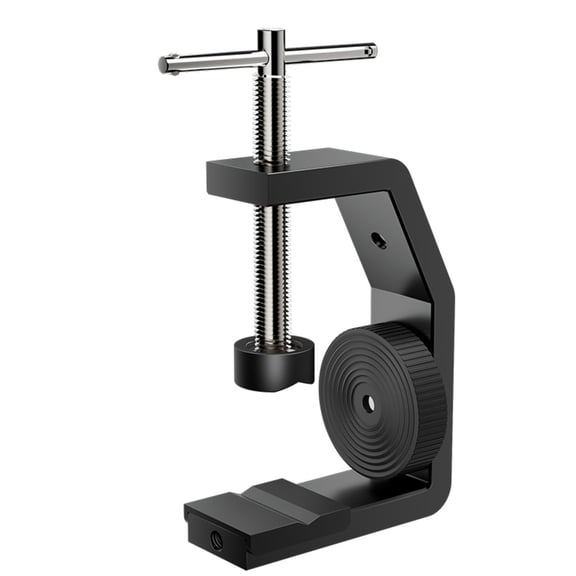 Aluminum Table Clamp Stand for Cameras, Lights, and More with 1/4Inch Threads Holes Desk Mount C Clip Clamp