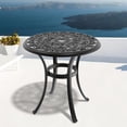 thumbnail image 1 of Aluminum Table with Umbrella Hole - Exquisite Pattern Design - Garden Outdoor Seating, 1 of 2