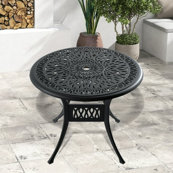 Aluminum Table with Wide Armrests | Applied in Outdoor Settings | Provides Comfortable Seating