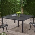 thumbnail image 1 of Aluminum Table with Woven Accents / Rust-Resistant for Outdoor Longevity, 1 of 4