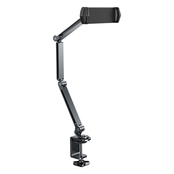 Aluminum Tablet Holder Stand Phone Clip Holder Rotatable Cantilever Home Desktop Folding Bracket for Tablet