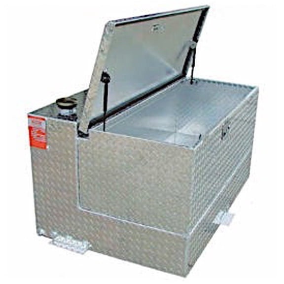 Aluminum Tank Industries TTL95S-CB Dot 95 Gallon, 46 Gallon Split Refueling Tank & Toolbox Combo