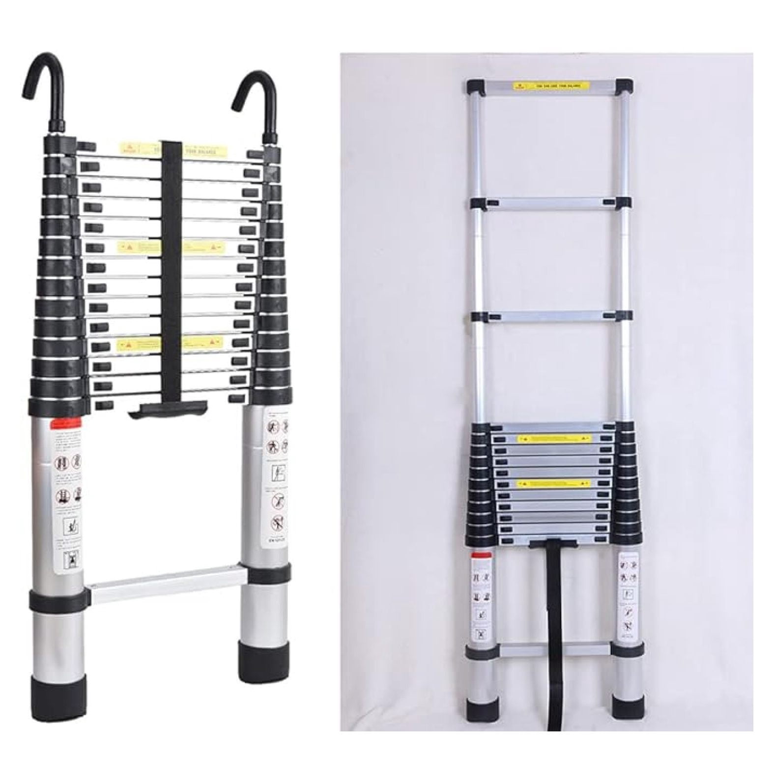 Aluminum Telescopic Ladder Extension Folding Ladder 8.5ft-20.3ft ...