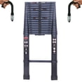 thumbnail image 1 of Aluminum Telescoping Ladder 20.3ft Black Extension DIY Home RV Ladders with Detachable Safety Hooks 330lb Max Load Capacity EN131 Standard, Folded Height 3.6ft Portable Compact Ladder, 1 of 9