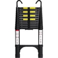 thumbnail image 1 of Aluminum Telescoping Ladder  Lightweight Multi-Purpose  Extension with Triangle Stabilizers  Heavy Duty   Capacity   for Home  RV  and Outdoor Work, 1 of 3