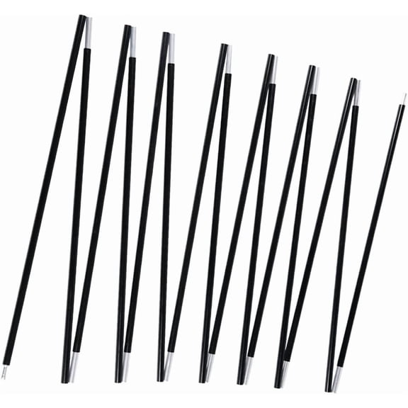 Aluminum Tent Poles Replacement, Black Pre-Assembled Tent Pole, 7001 T6 Heated Camping Tent Rod