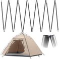 thumbnail image 1 of Aluminum Tent Poles Replacement, Black Pre-Assembled Tent Pole, 7001 T6 Heated Rod Parts Set of 2 for Hiking Outdoor Camping Backpacking, 1 of 4