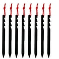 thumbnail image 1 of Aluminum Tent Stakes for Camping 8-Piece Set with Triangular Sawtooth Design and Carry Bag 7.09 in x 1.97 in x 1.97 in, 1 of 6