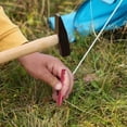 thumbnail image 1 of Aluminum Tent Stakes for Camping 8-Piece Set with Triangular Sawtooth Design and Carry Bag 7.09 in x 1.97 in x 1.97 in, 1 of 3