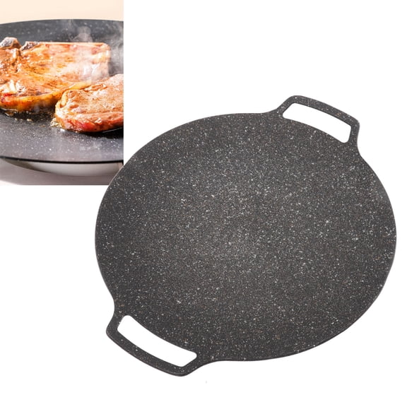 Aluminum Teppanyaki Frying Pan, Ideal For Korean BBQ, Stir,Frying,  Outdoor Grilling, Safe!