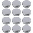 thumbnail image 1 of Aluminum Tin Jar 1Oz,12Pc Refillable Containers Refillable Screw-Top Tins For Lip Balm, Creams Round Metal Containers Leakproof,Silver, 1 of 4