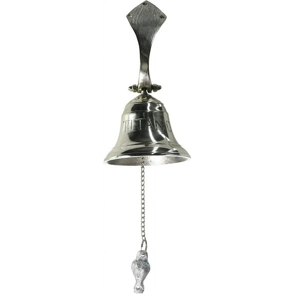 Aluminum Titanic Ship Bell, Small - Nautical Decor