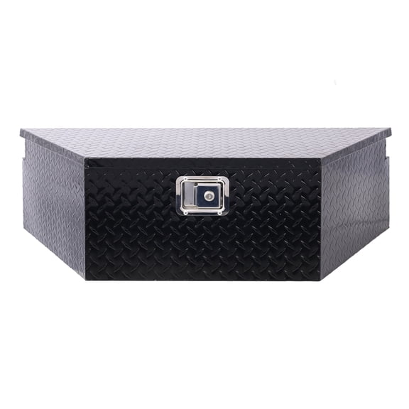 Aluminum Tool Box 39inch, Heavy Duty Truck Bed Toolbox, Trailer Storage Organizer with Lock